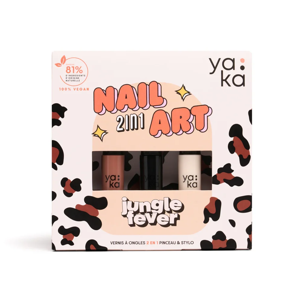 Kit vernis à ongles 2en1 Jungle Fever Yaka